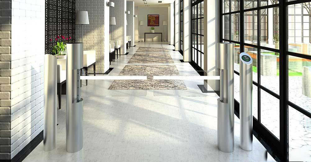 Tripod Entrance Turnstile Used in Train Station