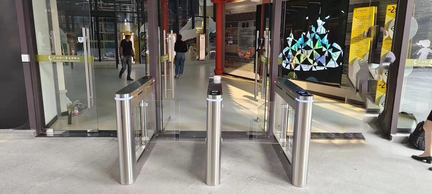 Optical Barrier Turnstiles for Supermarkets