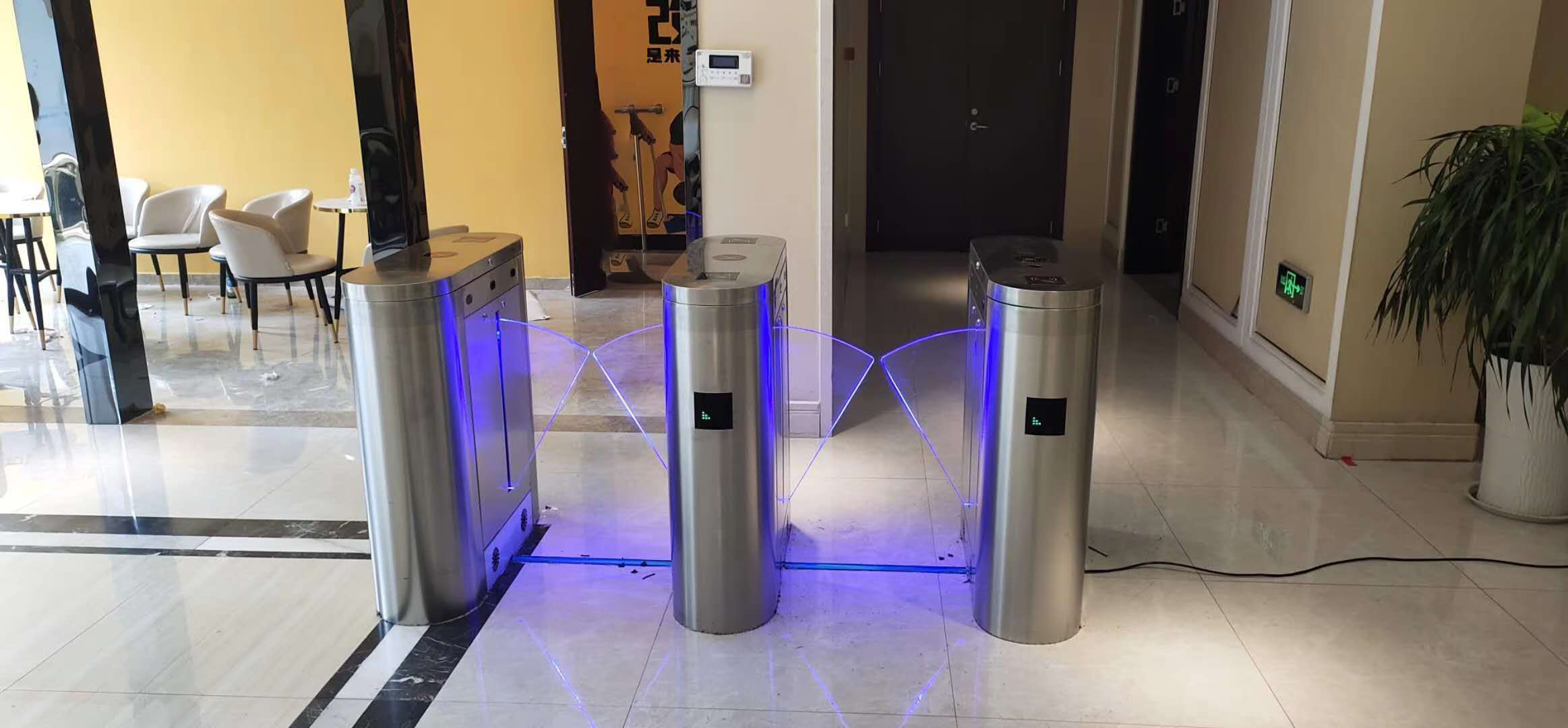 Manual Drop Arm Barrier Turnstile For Office Building Security