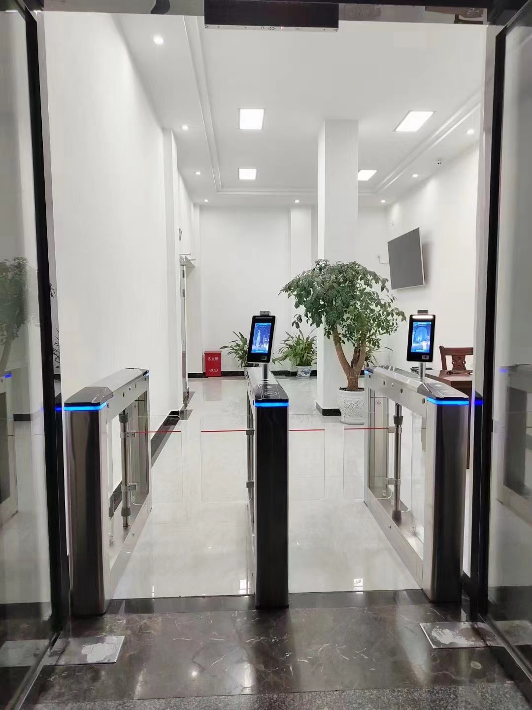 Security Tripod Turnstile With QR Code Reader
