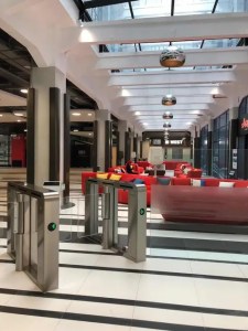 lobby security turnstiles