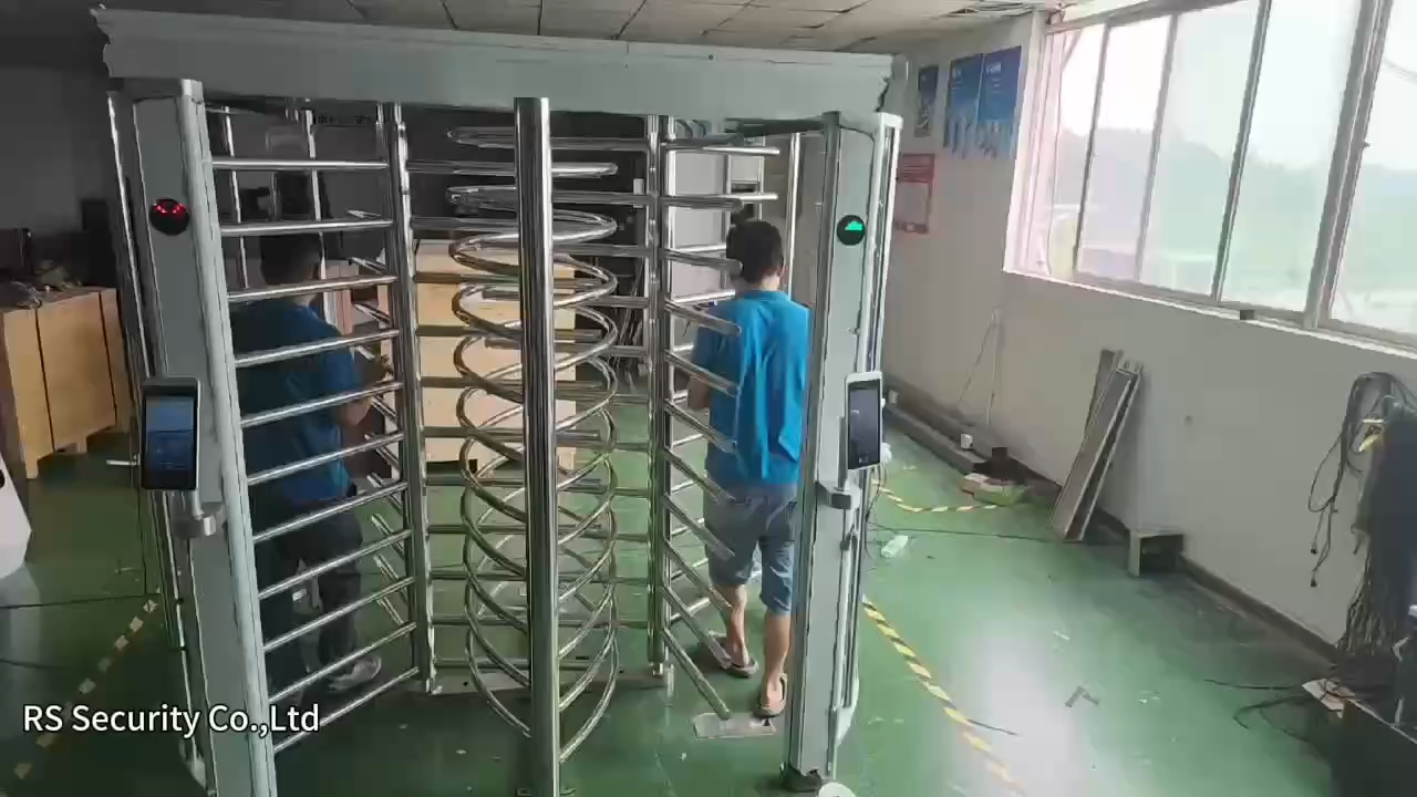 Emirates Stadium Full Height Turnstiles with Face Recognition