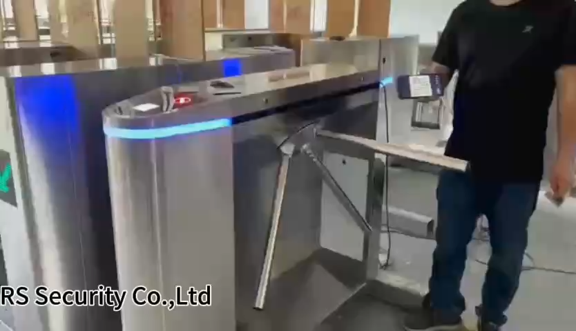 QR Code Reader Tripod Turnstile Entry System