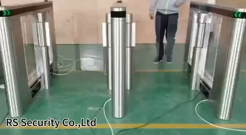 The Servo Motor Slim Swing Turnstile for Train Stations