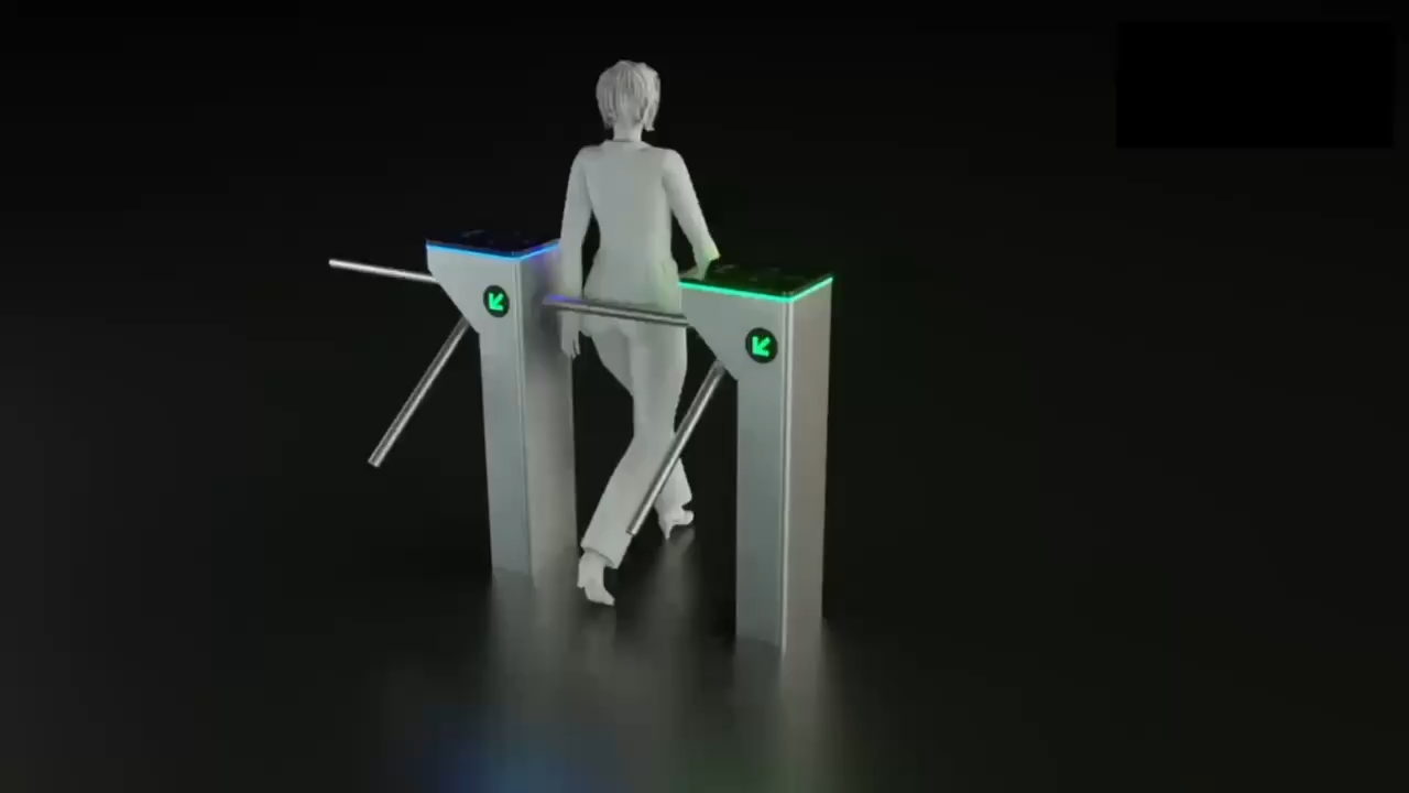 Vertical Tripod Turnstile Gate for Gym