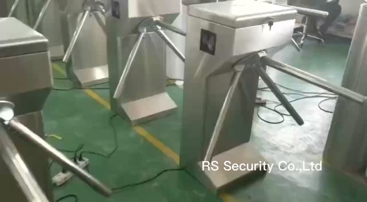 Vertical Tripod Turnstile with Card Reader System